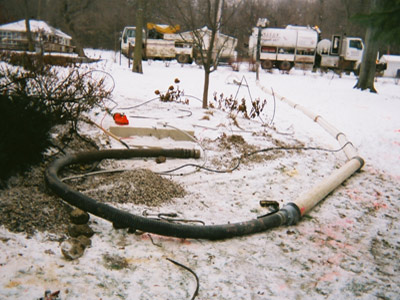 Another example of long distance hydro-excavation